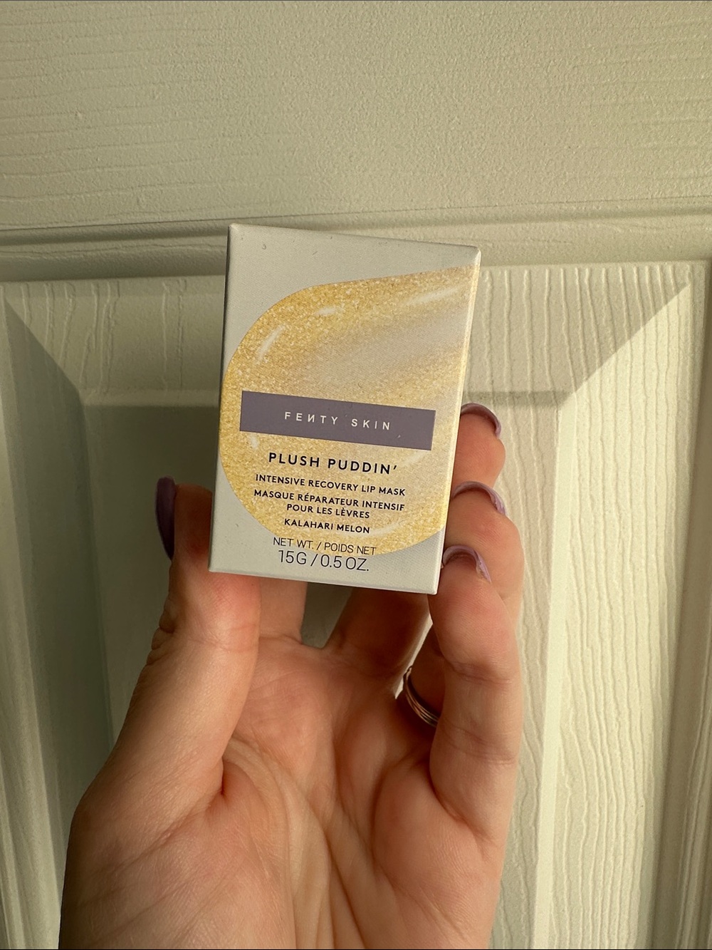 Fenty Skin Plush Puddin' Intensive Recovery Lip Mask — Gold and Cream